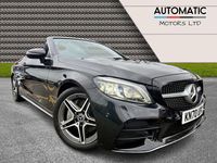 Used Mercedes C300 AMG line 245 HP (180 kW) 2020 Black Cabriolet