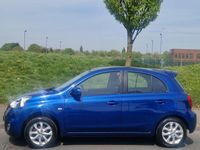 Begagnad Nissan Micra Acenta 2015 Blå Halvkombi