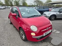 Used Fiat 500 Lounge 69 HP (50 kW) 2010 Red Cabriolet