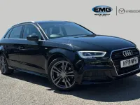 Used Audi A3 Sportback S-Line 190 HP (139 kW) 2018 Black Hatchback