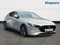 Begagnad Mazda 3 Exclusive-Line 120 HK (88 kW) 2024 Silver Halvkombi
