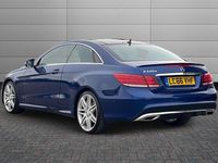 Used Mercedes E220 AMG line 177 HP (130 kW) 2017 Blue Coupe