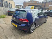 Used VW Golf VII R-line 150 HP (110 kW) 2018 Blue Hatchback
