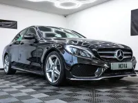 Używany Mercedes C220 AMG line 170 KM (125 kW) 2015 Czarny Sedan/Limuzyna