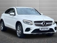 Used Mercedes GLC250 AMG line 211 HP (155 kW) 2019 Polar white Coupe