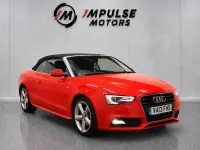 Used Audi A5 Cabriolet S-Line 208 HP (152 kW) 2013 Red Cabriolet