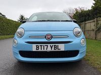 Used Fiat 500 Pop 69 HP (50 kW) 2017 Blue Hatchback