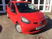 Used Toyota Aygo 67 HP (49 kW) 2008 Red Hatchback
