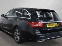 Used Mercedes C220 AMG line 194 HP (142 kW) 2020 Black Estate