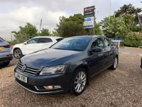 Used VW Passat Executive 177 HP (130 kW) 2014 Grey with black leather trim Sedan