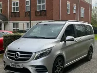 Begagnad Mercedes V250 AMG line 2018 Silver Minibuss