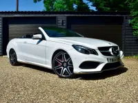 Used Mercedes E400 AMG line 2014 White Cabriolet