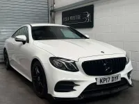 Used Mercedes E220 AMG line 2017 White Coupe