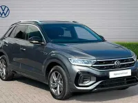 Used VW T-Roc R-line 190 HP (139 kW) 2023 Indium grey metallic flat black SUV