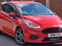 Used Ford Fiesta ST-Line 125 HP (91 kW) 2018 Red Hatchback