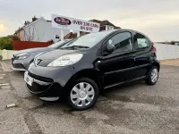 Used Peugeot 107 68 HP (50 kW) 2008 Black Hatchback