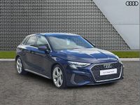 Used Audi A3 S-Line 147 HP (108 kW) 2022 Blue Sedan