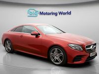 Used Mercedes E220 AMG line 191 HP (140 kW) 2020 Red Coupe