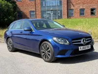 Used Mercedes C220 SE 2018 Blue Estate