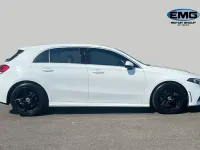 Used Mercedes A250 AMG line 224 HP (164 kW) 2019 White Hatchback