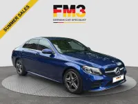 Used Mercedes C220 AMG line 194 HP (142 kW) 2020 Blue Sedan