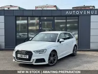 Used Audi A3 Sportback S-Line 150 HP (110 kW) 2018 White Hatchback