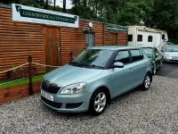 Used Skoda Fabia SE 69 HP (50 kW) 2010 Green Hatchback