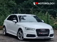 Used Audi A3 S-Line 125 HP (91 kW) 2016 White Hatchback