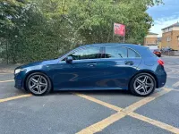 Used Mercedes A200 AMG line 150 HP (110 kW) 2019 Blue Hatchback