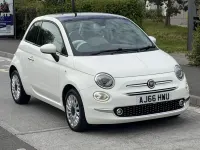 Gebraucht Fiat 500 Lounge 69 PS (50 kW) 2016 Weiß Kleinwagen
