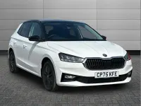 New Skoda Fabia Design Edition 94 HP (69 kW) 2025 Candy white black magic pearl effect Hatchback