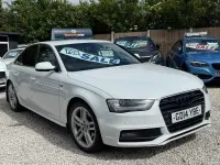 Used Audi A4 S-Line 150 HP (110 kW) 2014 White Sedan
