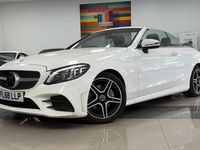 Used Mercedes C220 AMG line 194 HP (142 kW) 2018 White Cabriolet