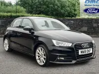 Used Audi A1 Sportback S-Line 125 HP (91 kW) 2018 Black Hatchback