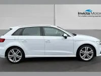 Used Audi A3 S-Line 150 HP (110 kW) 2018 Glacier white Sedan