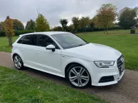 Used Audi A3 Sportback S-Line 2016 White Hatchback