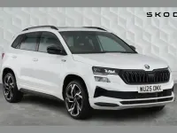 Used Skoda Karoq SportLine 150 HP (110 kW) 2025 Moon white metallic SUV