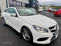 Used Mercedes E220 AMG line 2015 White Coupe