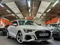 Used Audi A3 S-Line 150 HP (110 kW) 2022 White Sedan