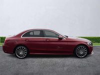 Begagnad Mercedes C220 AMG line 2016 Röd Sedan
