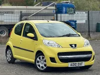 Used Peugeot 107 68 HP (50 kW) 2010 Yellow Hatchback