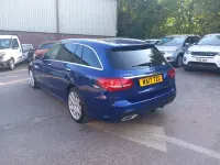 Used Mercedes C350e AMG line 293 HP (215 kW) 2017 Blue Estate