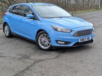 Used Ford Focus Zetec 100 HP (73 kW) 2017 Blue Hatchback