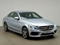 Used Mercedes C220 AMG line 170 HP (125 kW) 2018 Silver Sedan