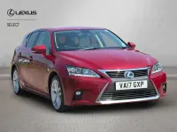Used Lexus CT200h 2017 Red Hatchback