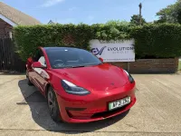 Used Tesla Model 3 Standard Range Plus 208 kW (283 HP) 2021 Red Sedan