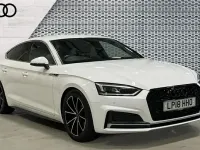 Used Audi A5 Sportback S-Line 190 HP (139 kW) 2018 Ibis white Hatchback