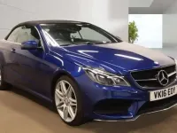 Used Mercedes E220 AMG line 2016 Blue Cabriolet