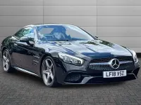 Used Mercedes SL400 AMG Line Premium 367 HP (269 kW) 2018 Black Cabriolet