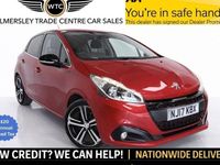 Used Peugeot 208 GT-line 100 HP (73 kW) 2017 Red Hatchback